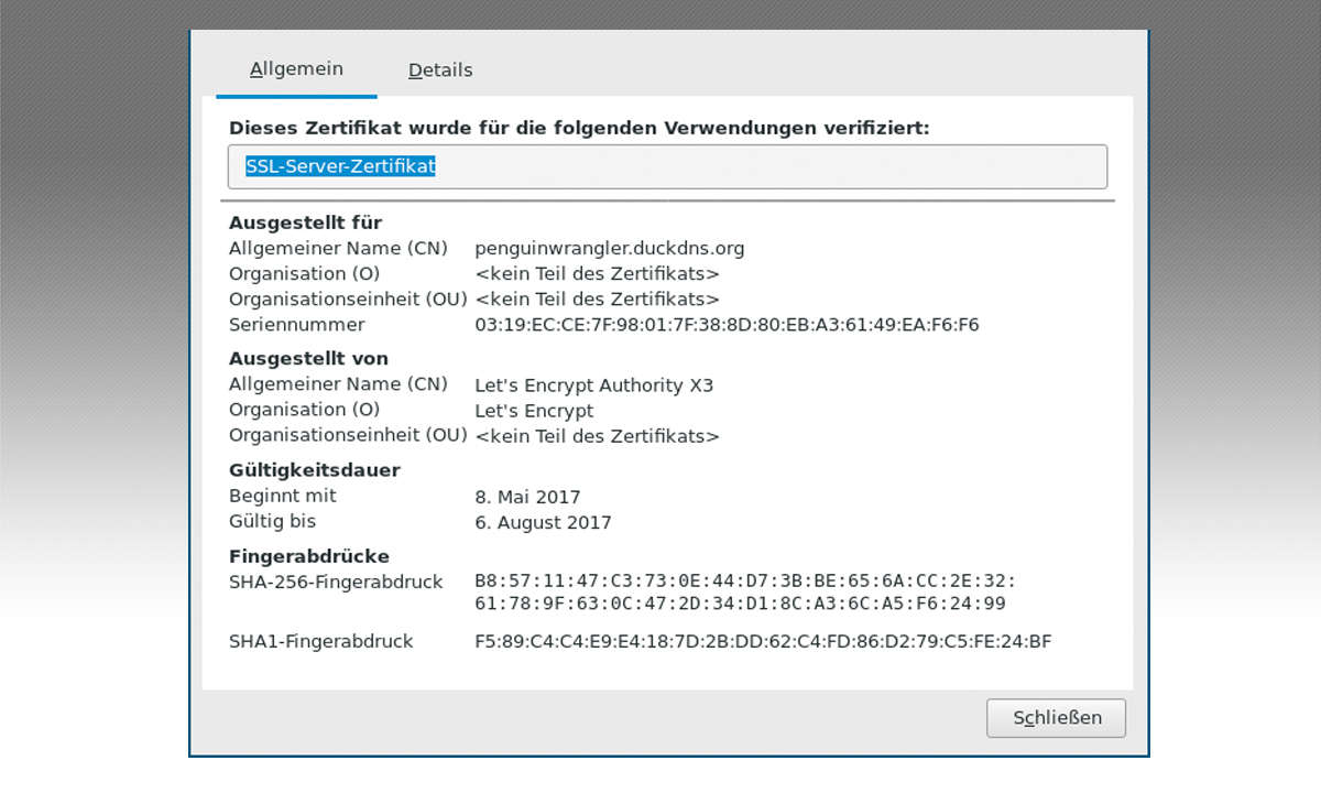 Nextcloud einrichten