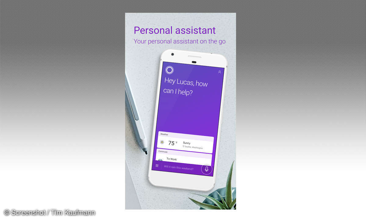 Cortana statt Google Assistant