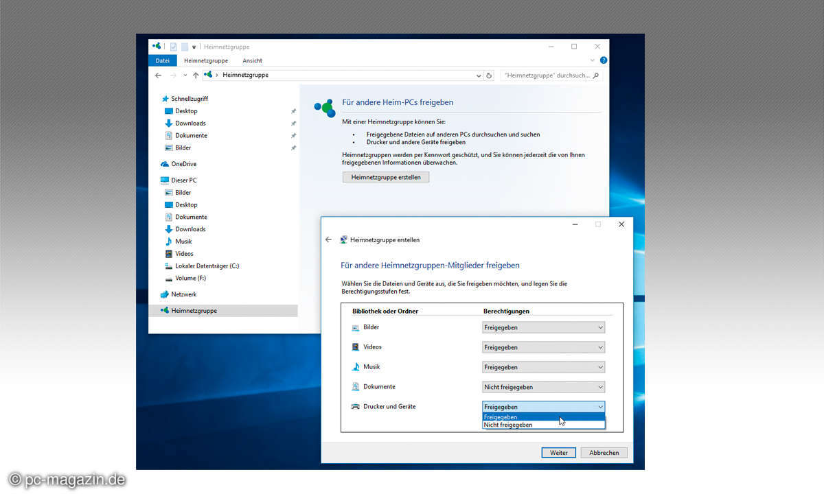 Windows-Netzwerk einrichten