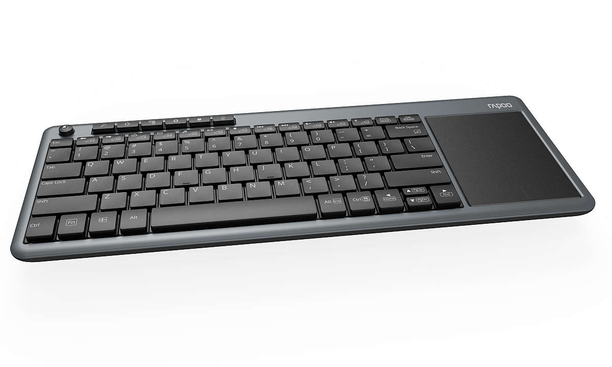 Rapoo K2600 Wireless Multimedia Touchpad Keyboard grau