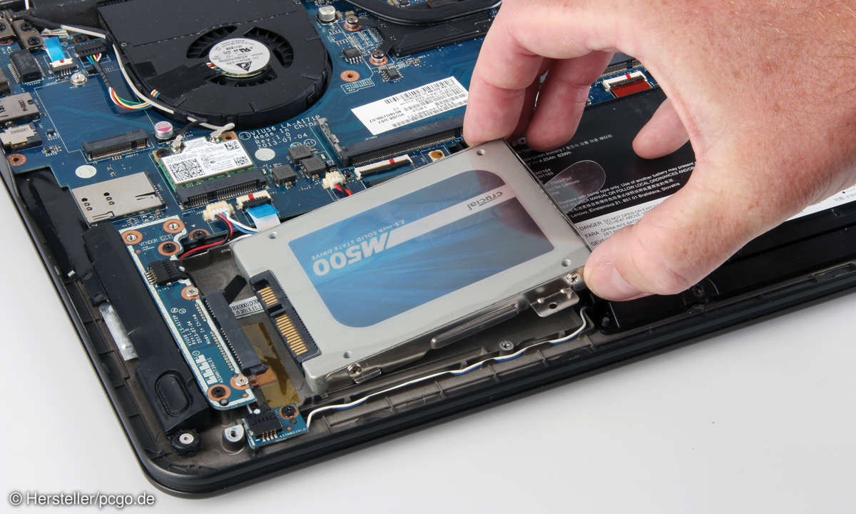 SSD in Notebook einbauen