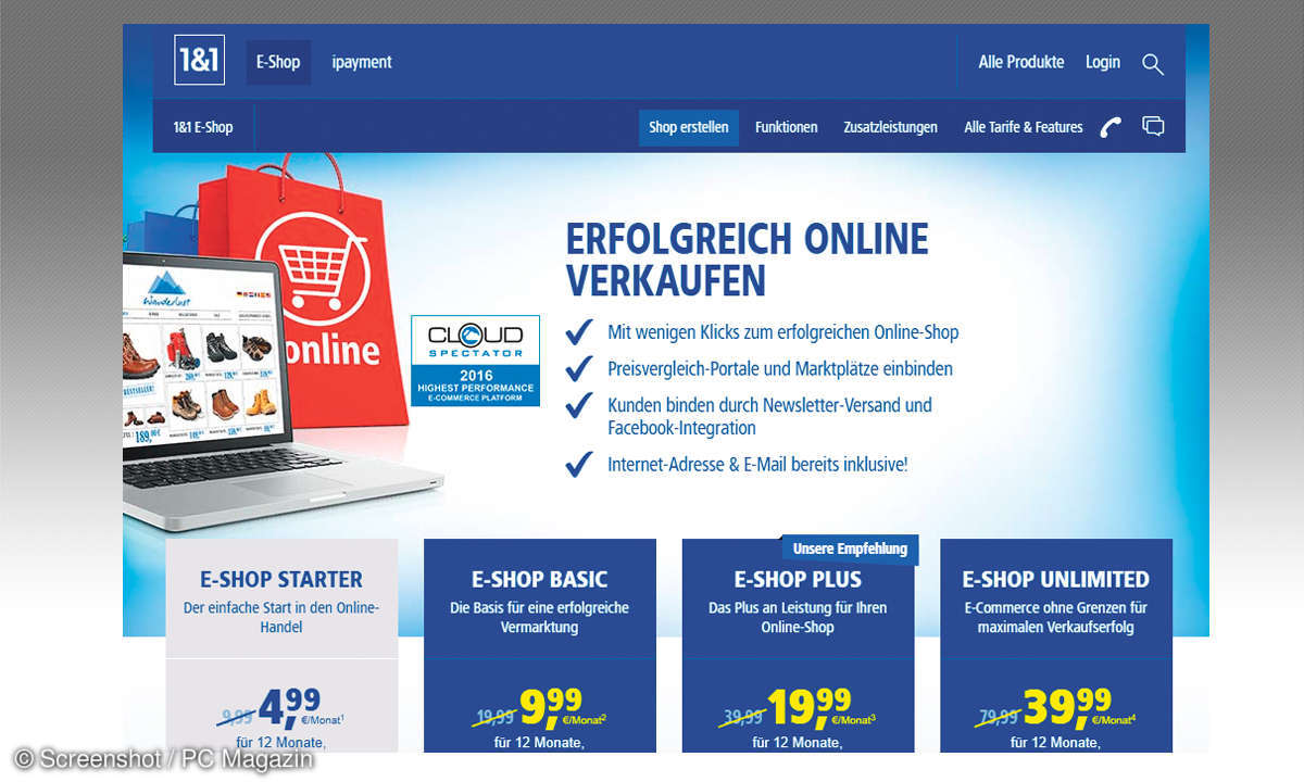 Online-Shop: Hoster im Test