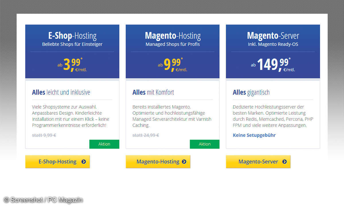 Online-Shop: Hoster im Test