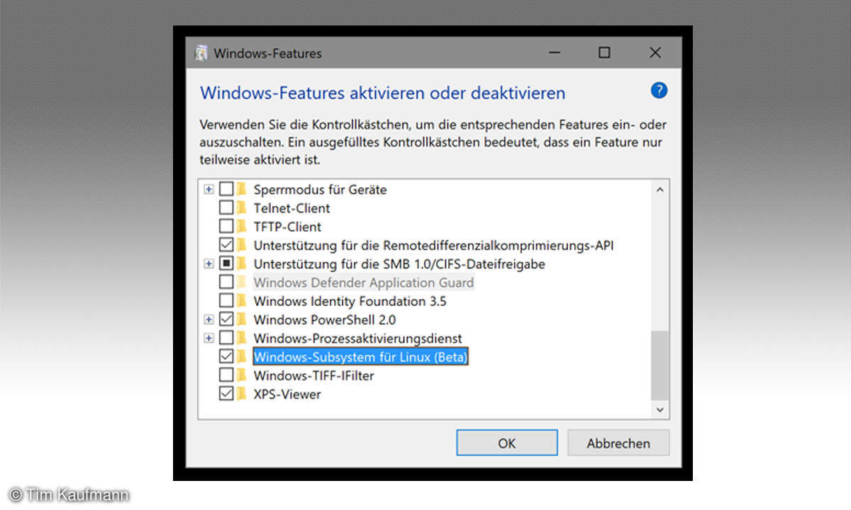 Windows 10: Ubuntu installieren