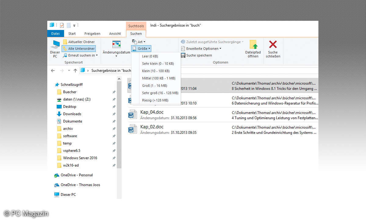 Windows-Suche optimieren