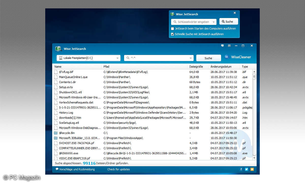 Windows-Suche optimieren