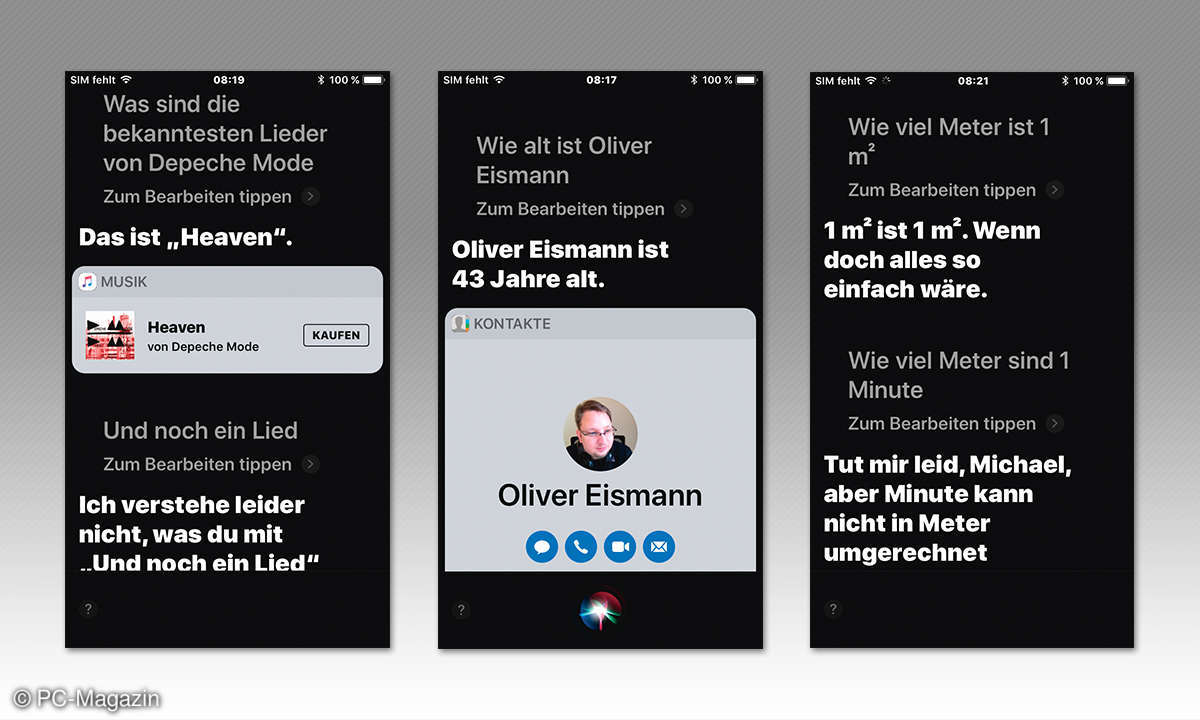 Apple Siri Bedienung