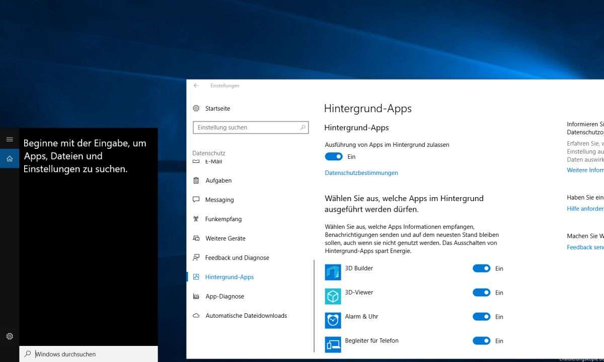 Windows 10: Suche im Startmenü macht Probleme