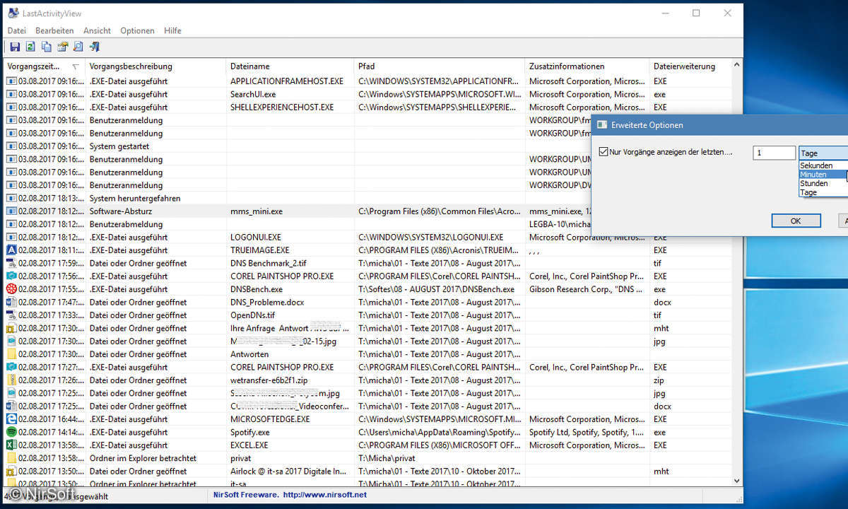 LastActivity T&T Windows
