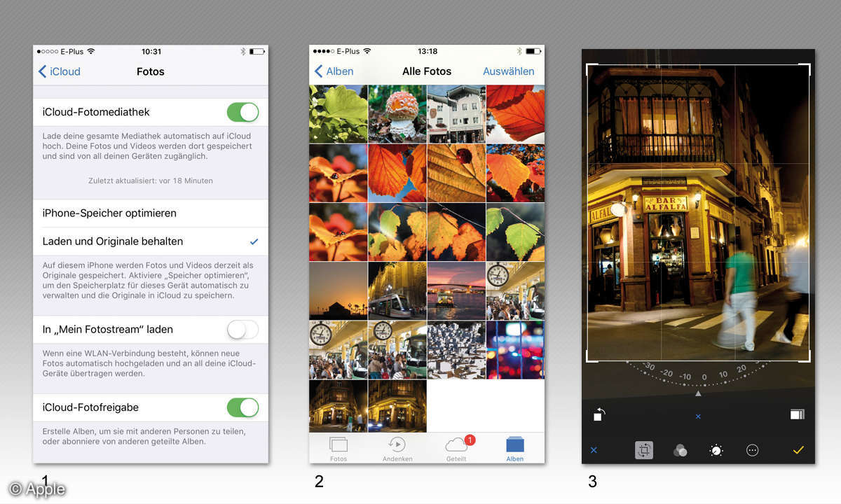 Fotomediathek iPhone