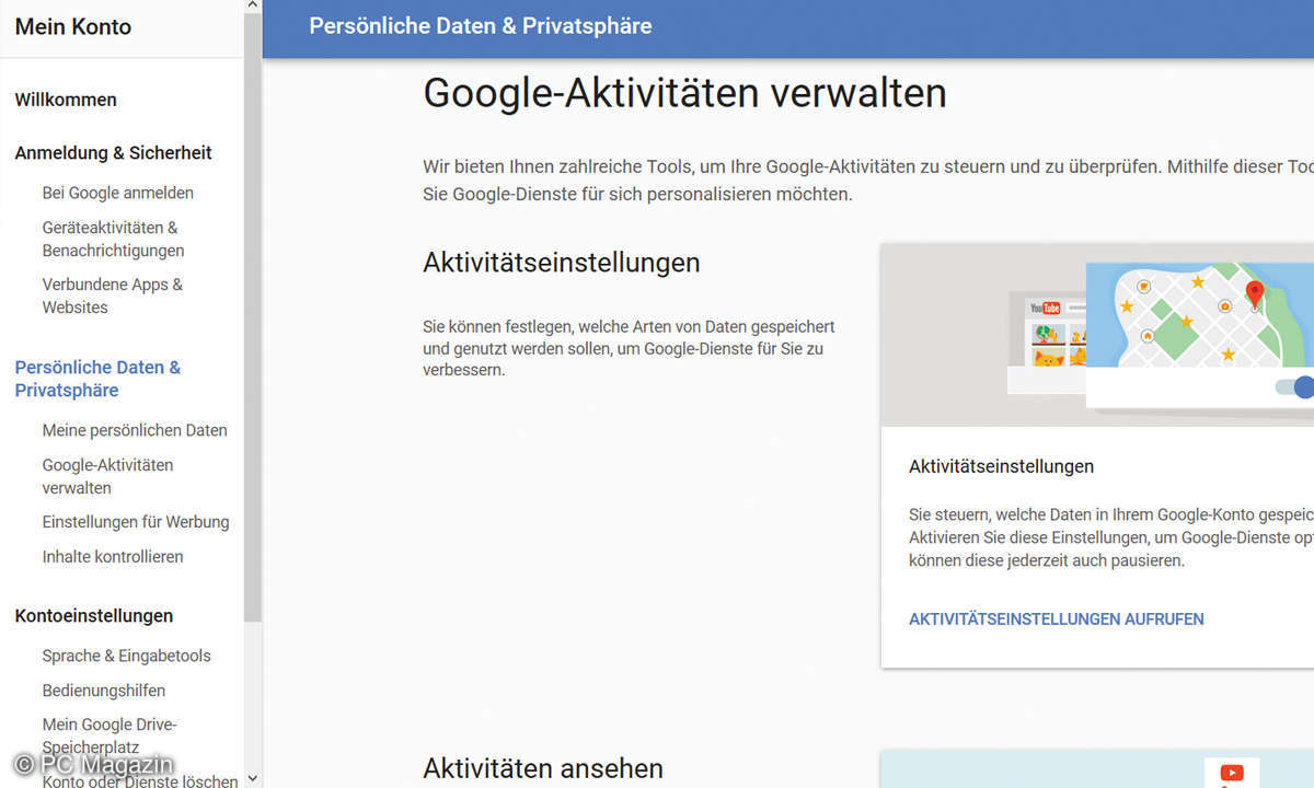 Google: Daten löschen
