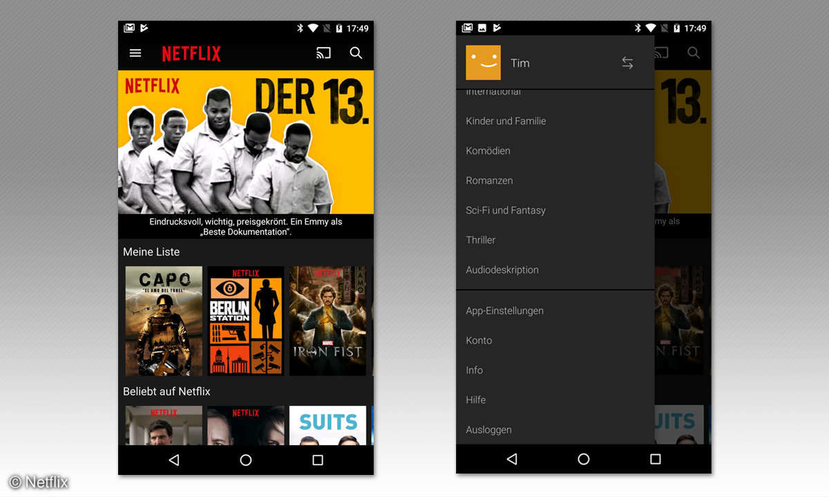 Netflix - Benachrichtigungen unter Android abschalten