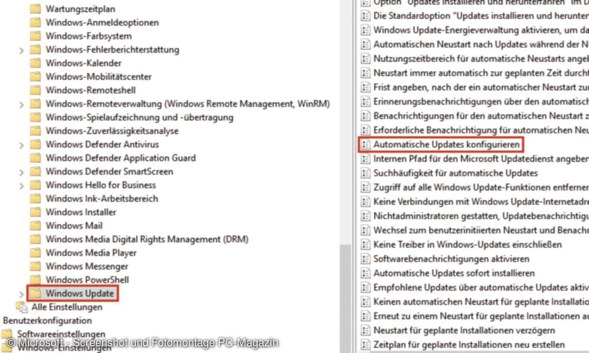 Windows Update konfigurieren