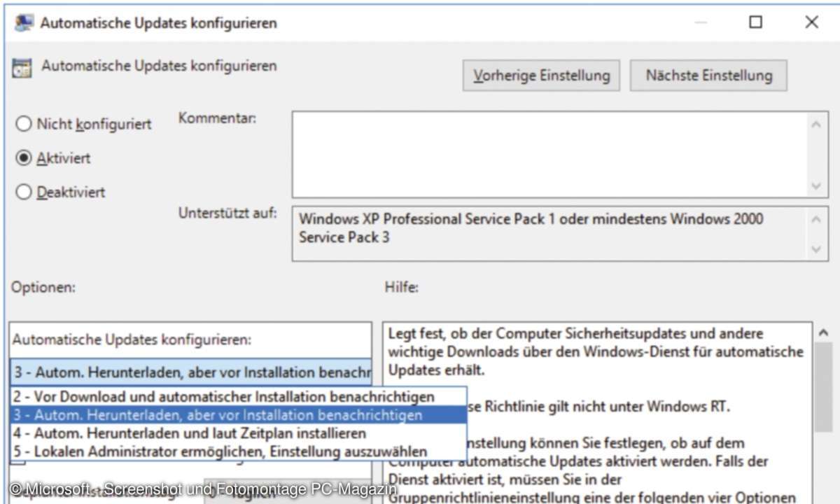 Windows Update automatisch herunterladen