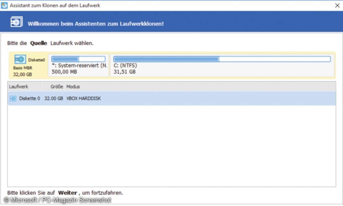 Microsoft XP vhd auf Harddisk