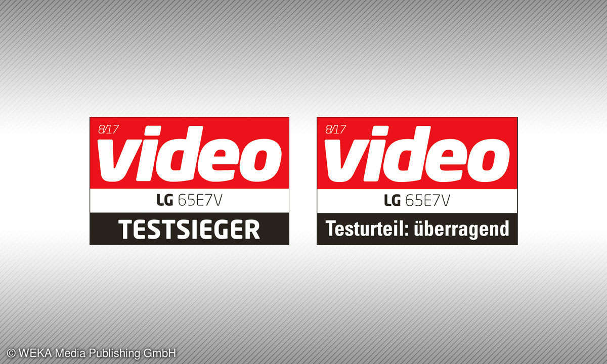 Testsiegel OLED LG 65E7V 08-2017