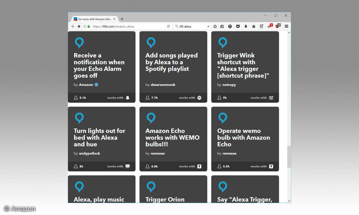 Amazon Alexa mit ifttt erweitern