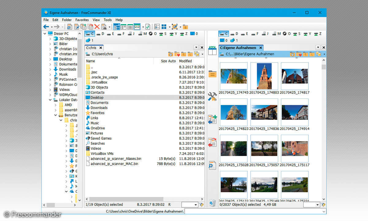 Alternativen zum Windows-Explorer: Freecommander