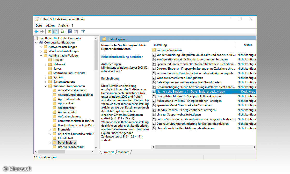 Windows Gruppenrichtlienie einstellen