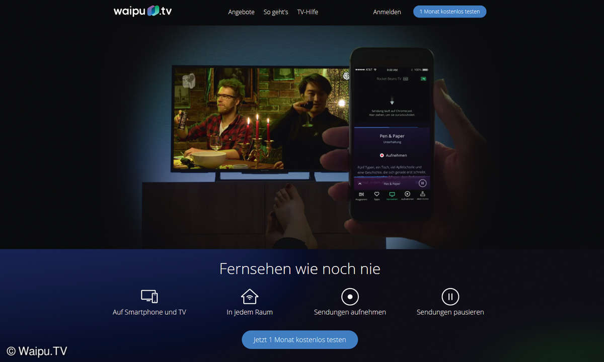 Online-Videorecorder - Waipu.TV