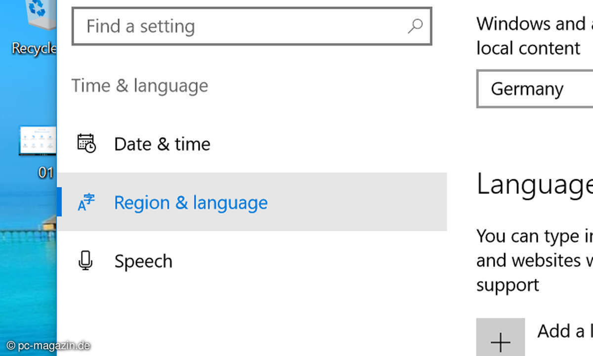 Windows Systemsprache umstellen
