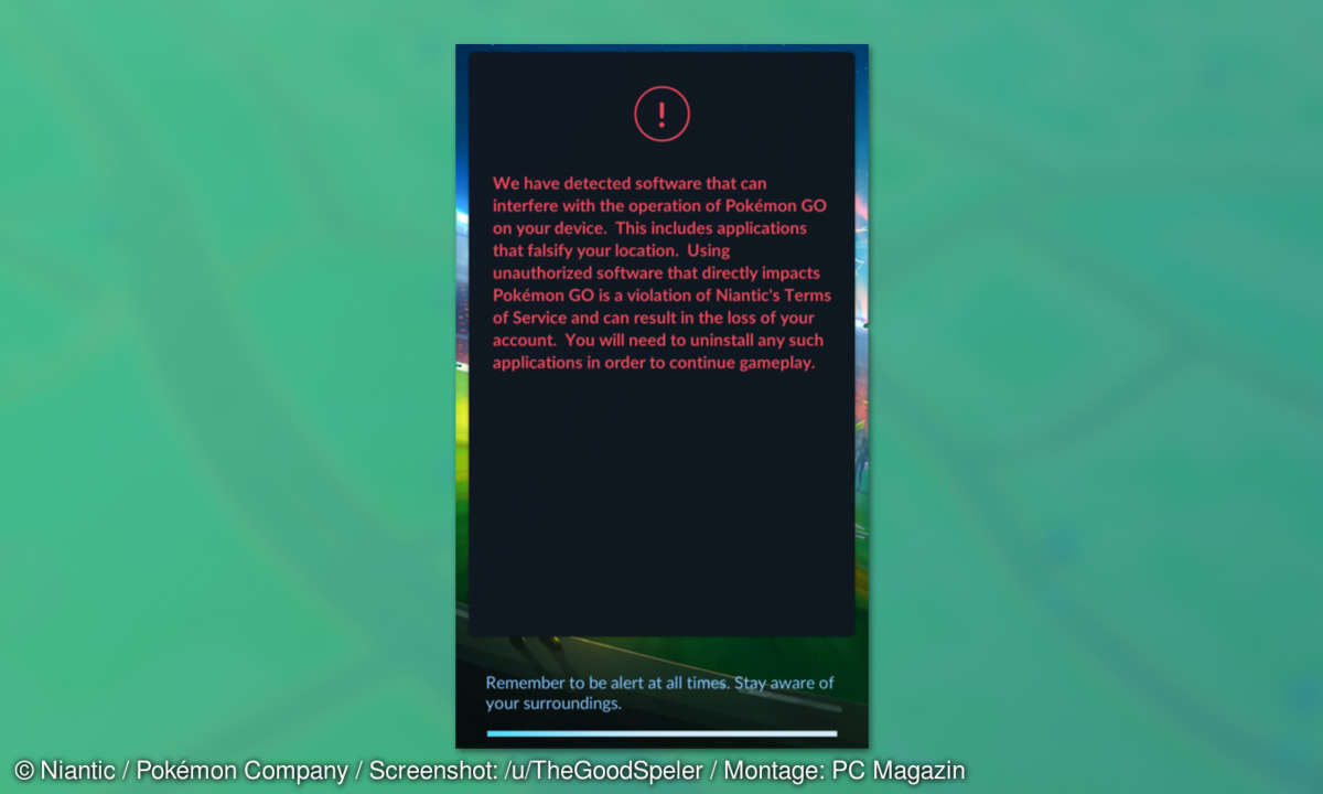 Pokemon GO Spoofer Warnung Anti Cheat