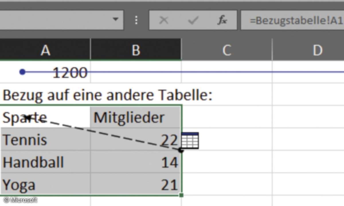 Bezug Excel