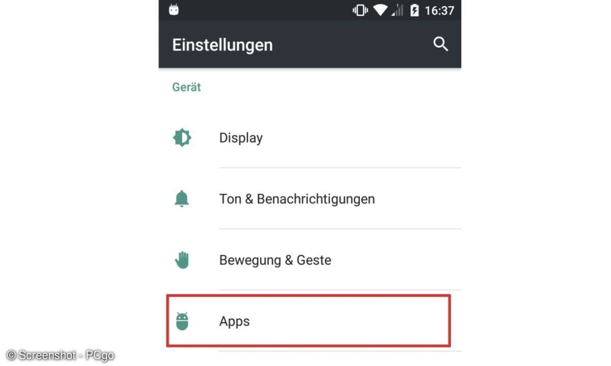 Berechtigungen einschraenken App Einstellungen
