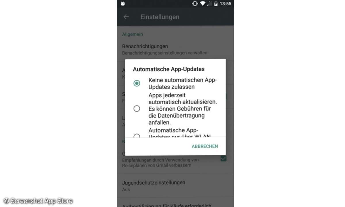 Automatische Updates deaktivieren App Store