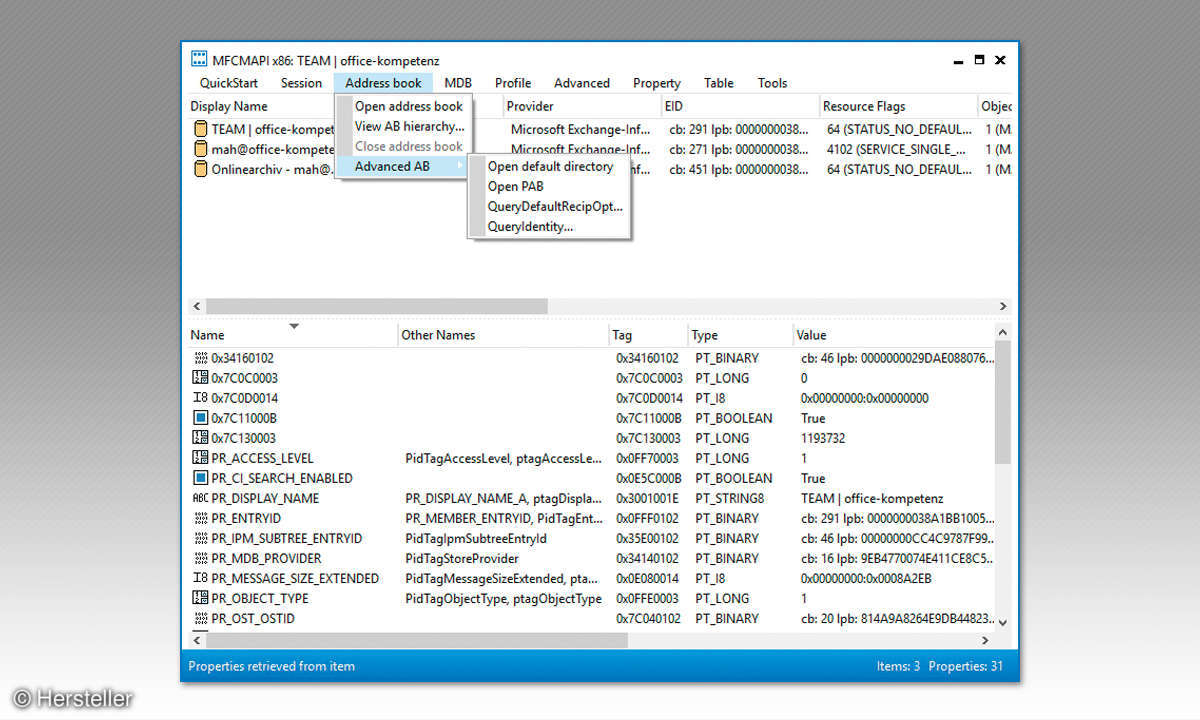 Outlook-Add-In MFCMAPI