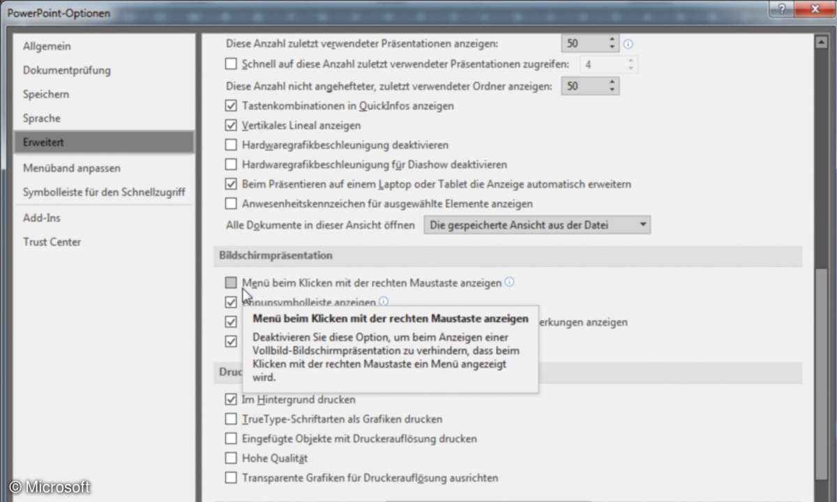powerpoint rueckwaerts blättern