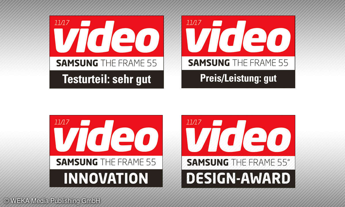 Testsiegel - The frame Samsung 11-2017