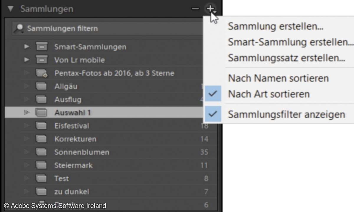 sammlungen Lightroom