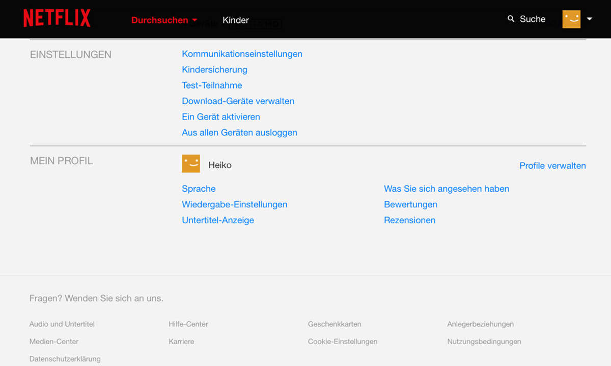 Netflix-Account teilen legal