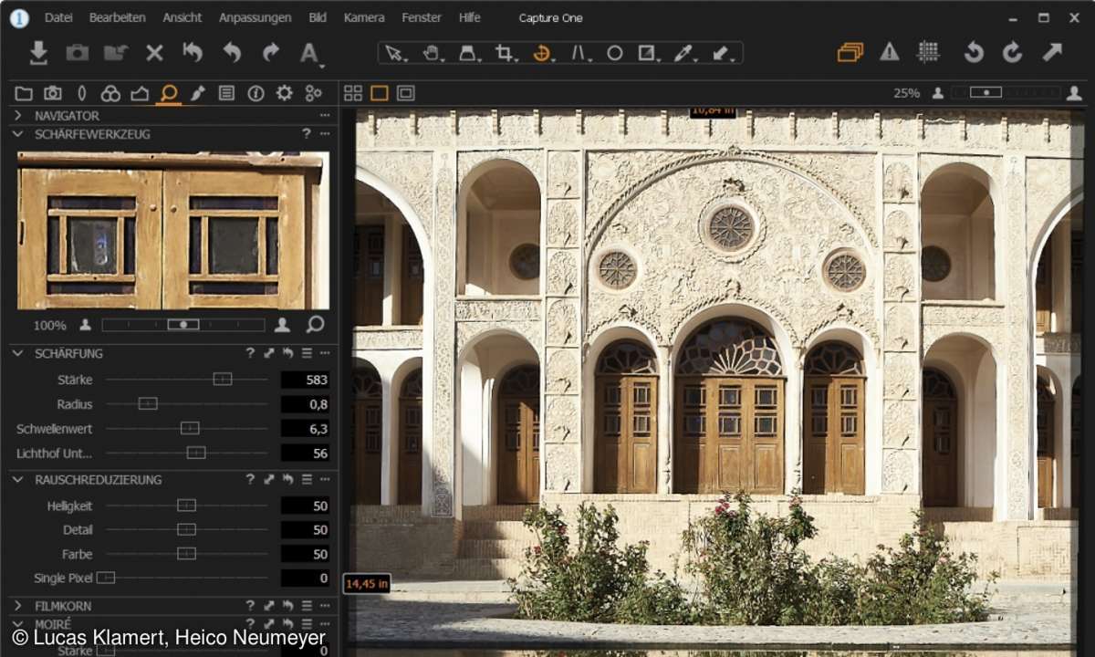 Capture One Pro Scharfzeichnen