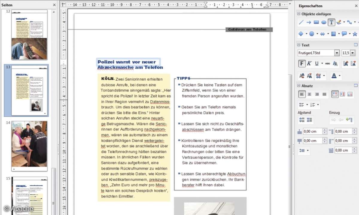 Apache OpenOffice PDF bearbeiten draw