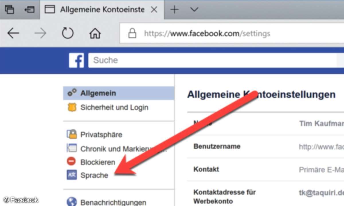 3 Facebook Allgemein Sprache