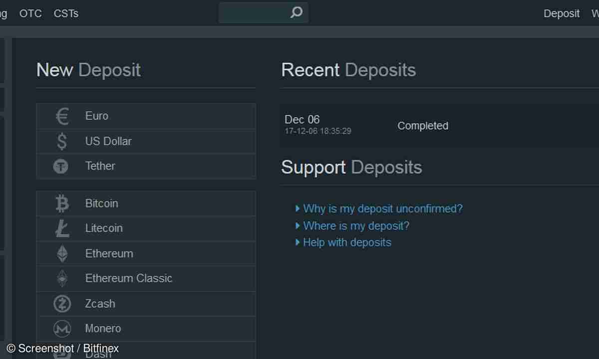 Ethereum an Bitfinex-Wallet senden und IOTA kaufen - connect-living