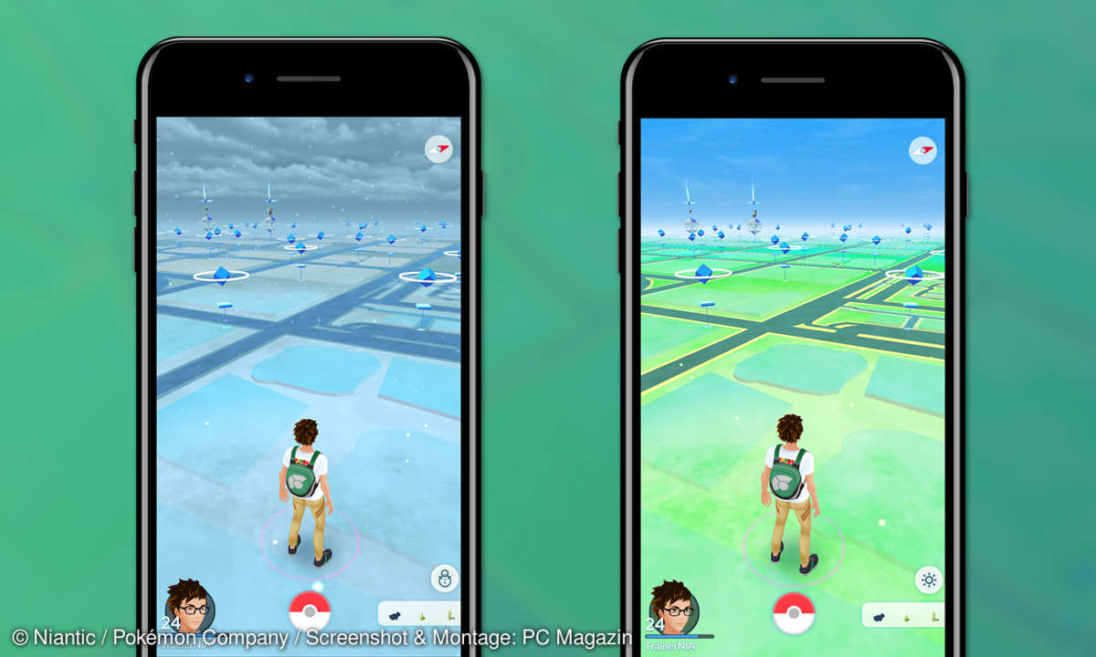 Pokémon GO Wetter - Schnee und Sonne