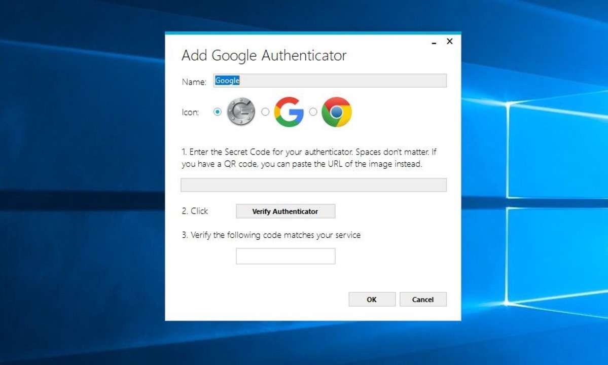 Google Authenticator Windows
