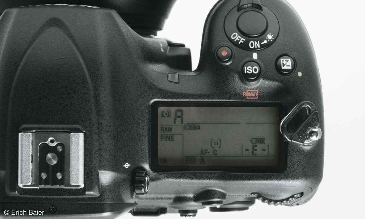 Nikon D500 Statusdisplay Aufnahmeparameter