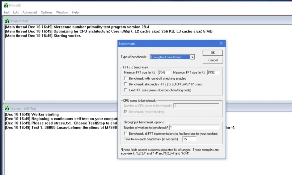 Prime95 Benchmark-Tools