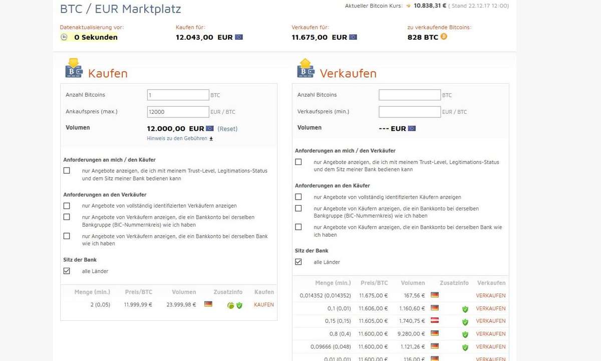 bitcoin.de Anleitung