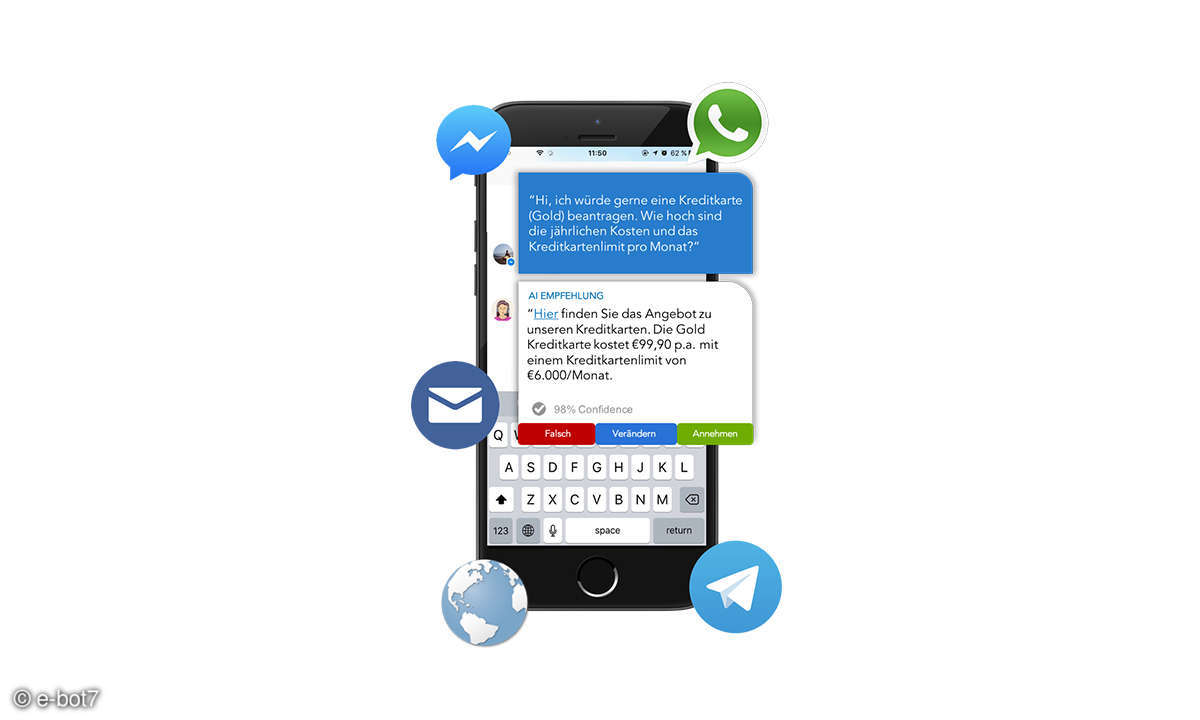 Chatbot von e-bot7