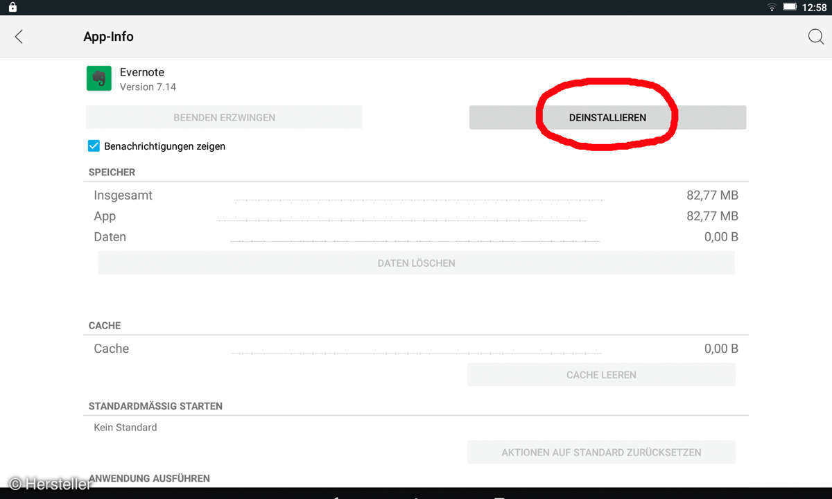 App löschen