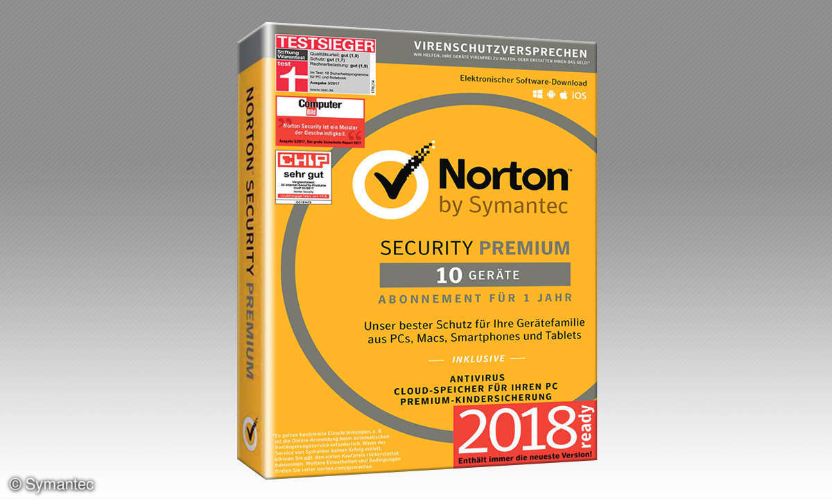 Platz 10. Symantec Norton Security Premium