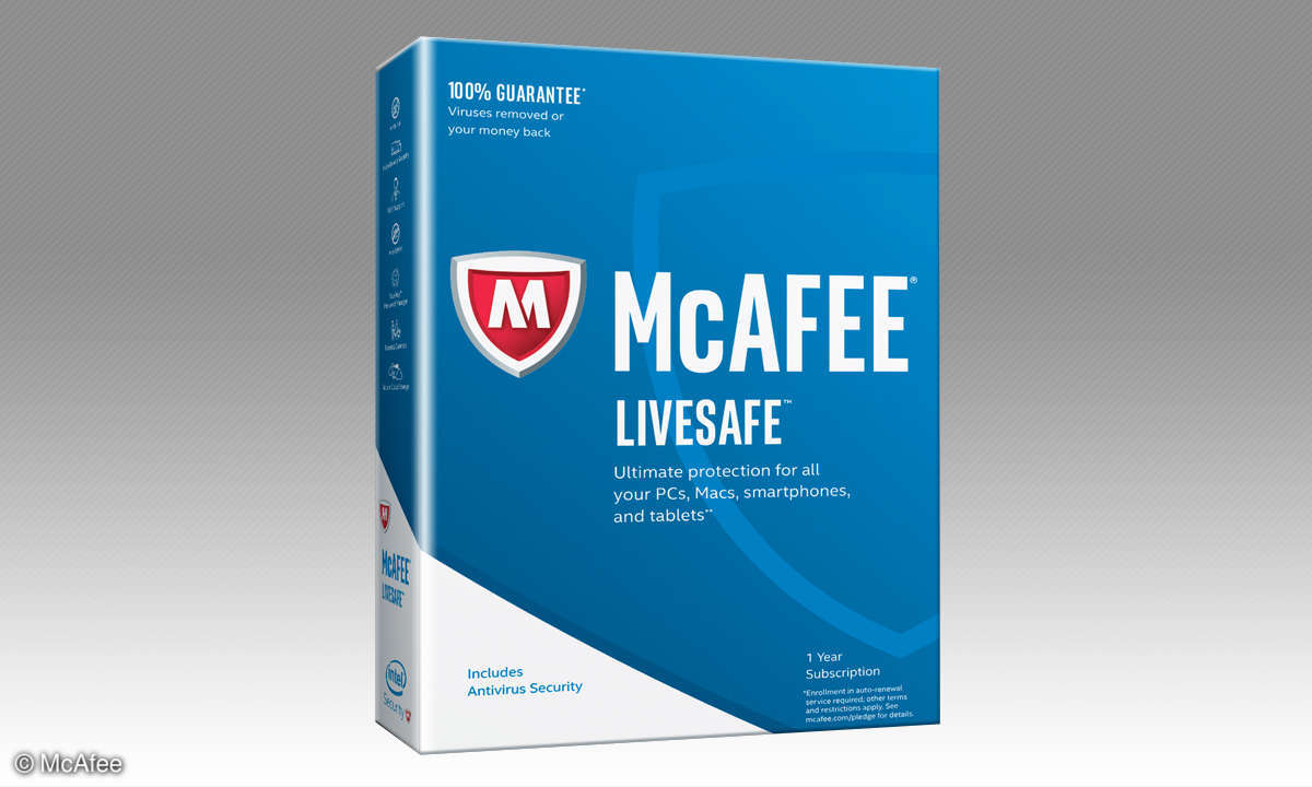 Platz 08. McAfee Live Safe