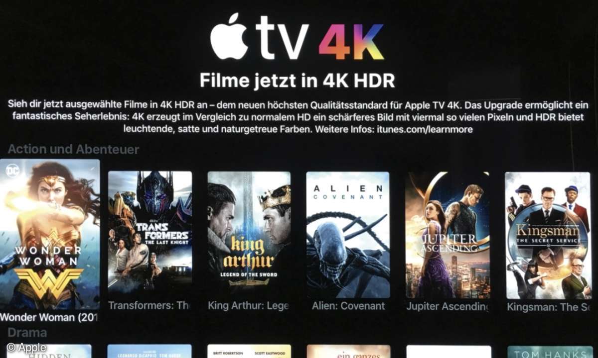Apple TV 4K HDR Auswahl Programm