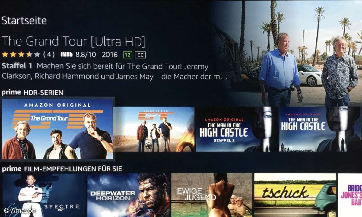 Amazon Fire TV 4K HDR Programmauswahl