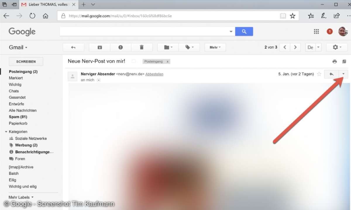 3 Google Mail Kontakte blockieren